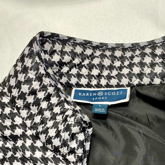 Vest Puffer Karen Scott Sport Vest black and white - Picture 9 of 13